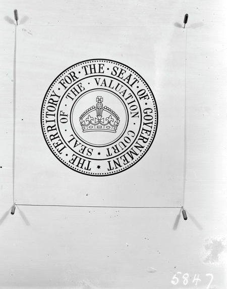 Copy photograph of Valuation Court seal