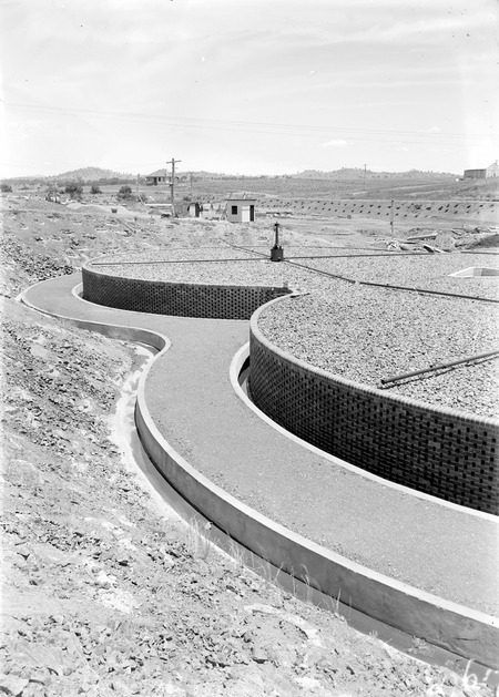 Weston Creek sewerage treatment works - Trickling filters