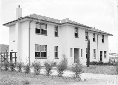 Two story semi detached house, Booroondara Street, Reid.