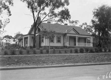 Weatherboard semi detached house, Ainslie.