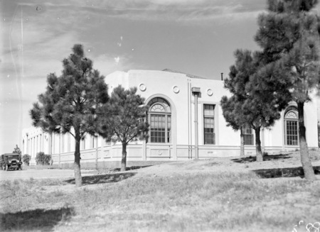 Western corner of the Australian Forestry School, Banks Street, Yarralumla.