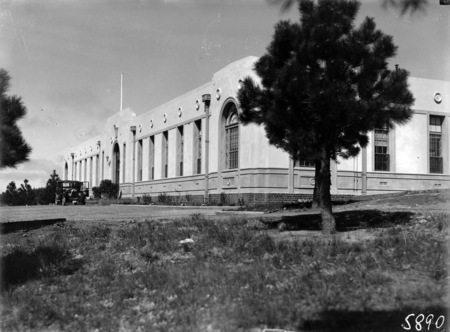 Western corner of the Australian Forestry School, Banks Street, Yarralumla.