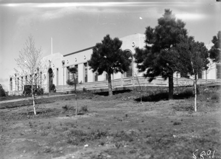 Western corner of the Australian Forestry School, Banks Street, Yarralumla.