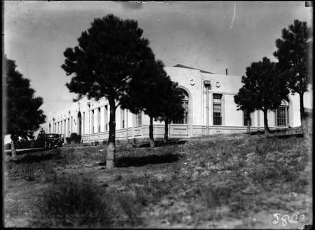 Western corner of the Australian Forestry School, Banks Street, Yarralumla.