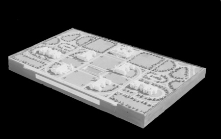 Model of Proposed Layout of Buildings,  Governmental Group, Canberra,  around Parliament House