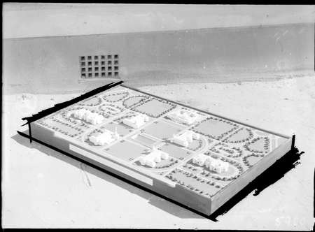  Model of proposed layout of buildings, Governmental Group, Canberra, around Parliament House.