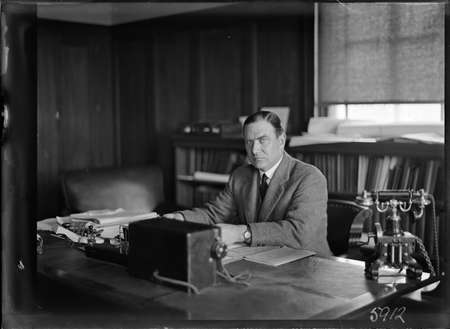 Sir John Butters in his office.