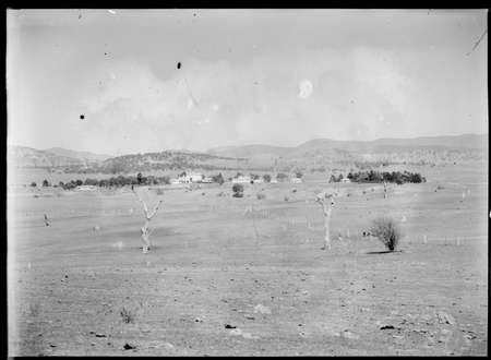 Government House and outbuildings, Govenor Generals Residence, Yarralumla, from the east.