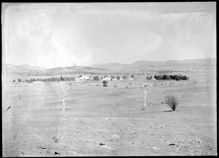 Government House and outbuildings, Govenor Generals Residence, Yarralumla, from the east.
