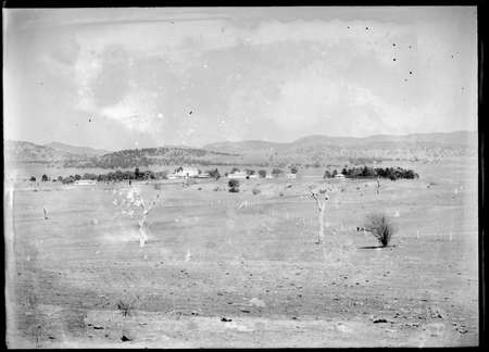 Government House and outbuildings, Govenor Generals Residence, Yarralumla, from the east.