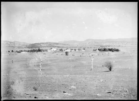Government House and outbuildings, Govenor Generals Residence, Yarralumla, from the east.
