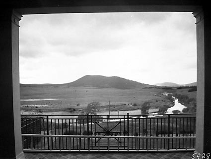 Black Mountain from Government House, Yarralumla, Molonglo River in front