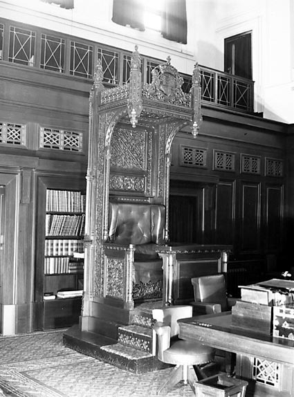 Speaker's Chair, House of Representatives,  Parliament House.