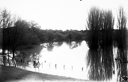 Floodwaters, Molonglo River,Acton Sports Grounds