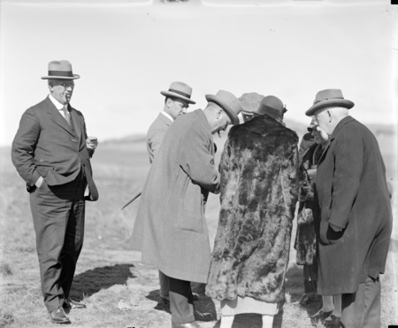 Tree planting ceremony by members of the Institute of Accountants.
