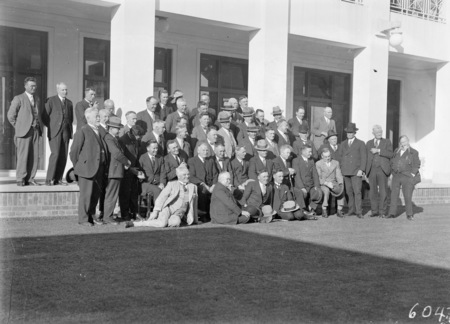 Labour members at Parliament House.