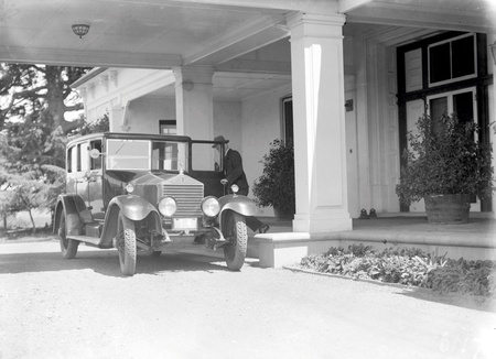 Rolls Royce motor car at Port Cochere,State  entrance of Government House, Yarralumla