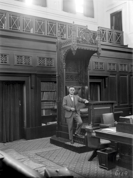 Hon N Makin at the Speakers Chair, House of Representatives