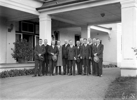 Scullin 16th Ministry,  Labor Cabinet at entrance to Government House,Yarralumla for swearing in