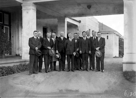 Scullin 16th Ministry,  Labor Cabinet at entrance to Government House,Yarralumla for swearing in