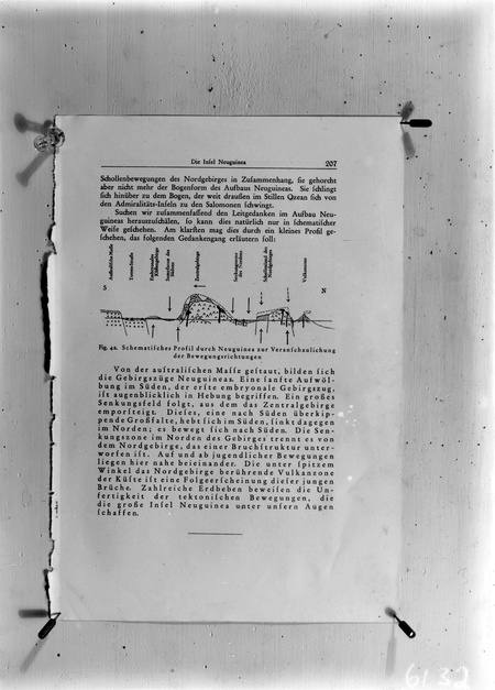 Copy of page from  a book on  New Guinea,[ In German]