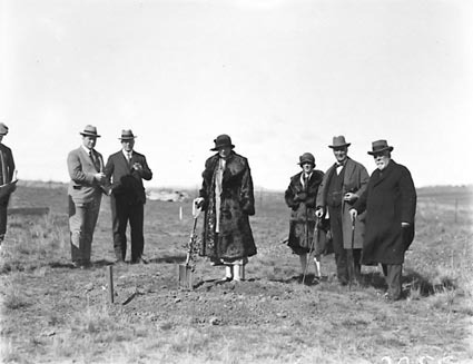 Tree planting ceremony by members of the Institute of Accountants