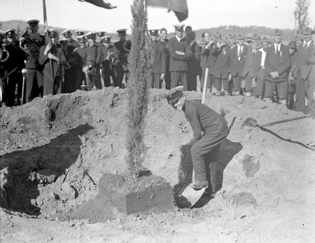 Visit to Canberra of Young Australia League boys from Western Australia .Tree planting ceremonies
