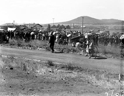 Part of crowd at Foundation Stone ceremony of the Roman Catholic Convent , Manuka