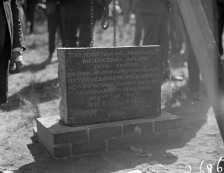 Foundation stone of the Roman Catholic Convent, Manuka.