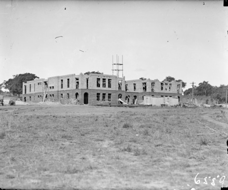 West Block early stages of building.    