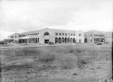 Sydney Building, [Snows Corner] Civic Centre looking north, from City Hill, under construction.