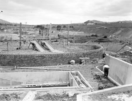 Weston Creek Sewerage Treatment Works. Trickling filters.