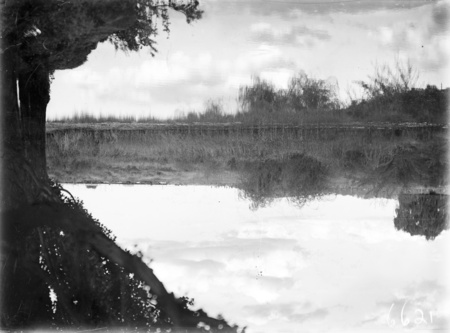 Unidentified river landscape.