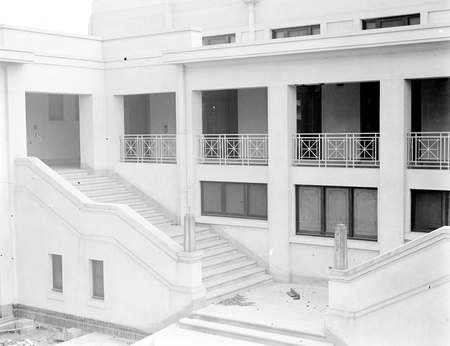 Rear stairway, Parliament House courtyard.
