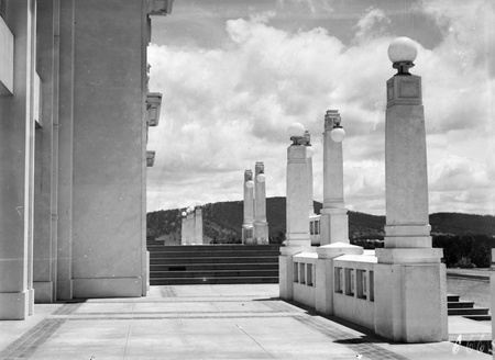 Main entrance to Parliament House.
