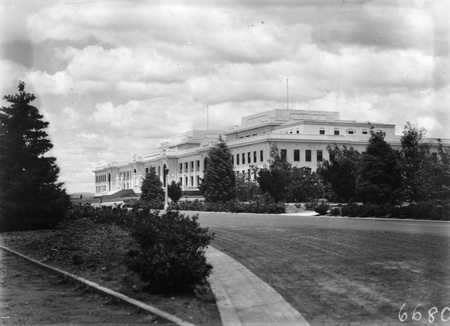 Front of Parliament House from the west.