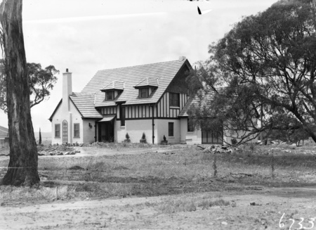 The house of George H. Romans, Mugga Way, Red Hill. Romans was Chief Hansard Officer, Parliament House.
