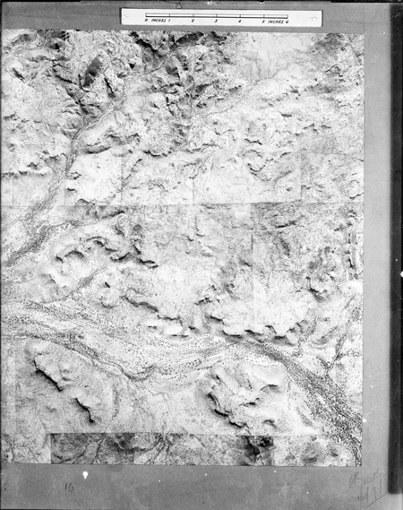 Copy of aerial photograph of Murrumbidgee and Cotter River.