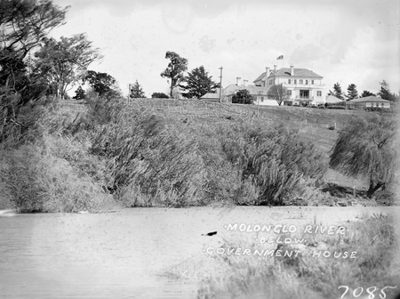 Christmas Cards for the Governor General, "Government House, Yarralumla from the Molonglo River"