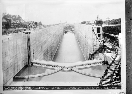 Copy of picture of a Lock on the Welland Ship Canal.