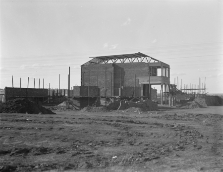 Part of Civic Centre under construction.