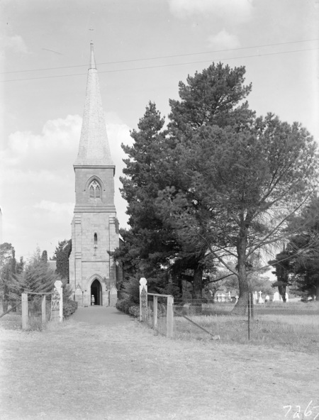 St John's Church and graveyard, front entrance, Constitution Avenue, Reid.