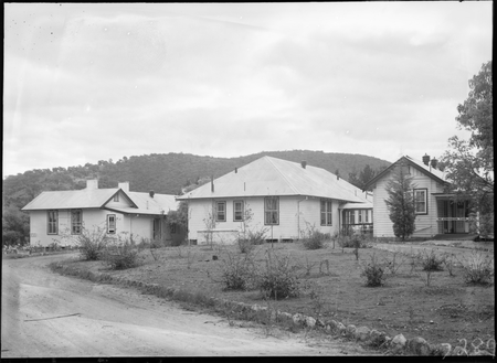General view of Canberra Community Hospital buildings, from entrance.