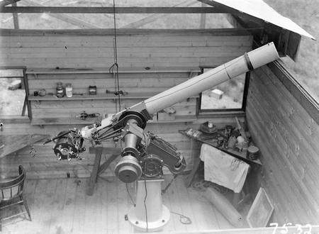 6 Inch Farnham Telescope in its tempory location, Commonwealth Solar Observatory, Mt. Stromlo.