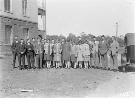 Public servants in the Prime Minister's Department, West Block. R G Casey second from right.
