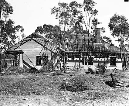 House under construction at Acton