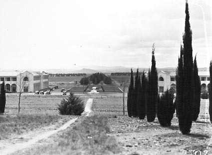 Melbourne and Sydney Buildings ,Civic Centre from City Hill. Northbourne Avenue between