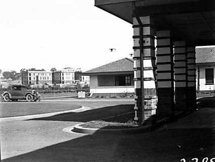 West Block from entrance to Hotel Canberra
