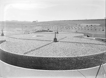 Weston Creek Sewerage Treatment Works .Trickling filters completed						
