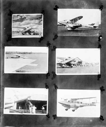 Six photos of De Havilland DT 1 biplane of Qantas Empire Airways VH-USC.